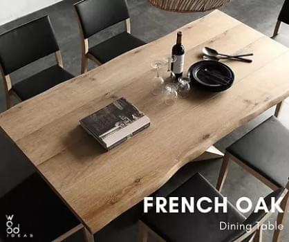 French Oak Solidwood Board (Live edge)