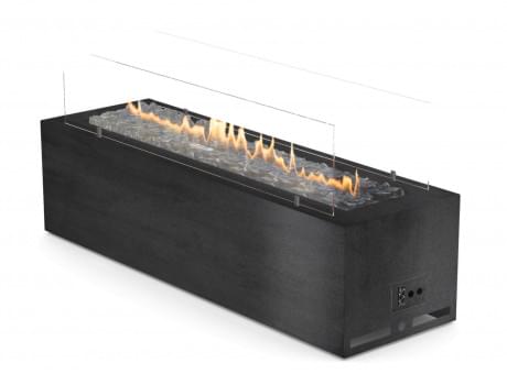 Galio black outdoor fireplace