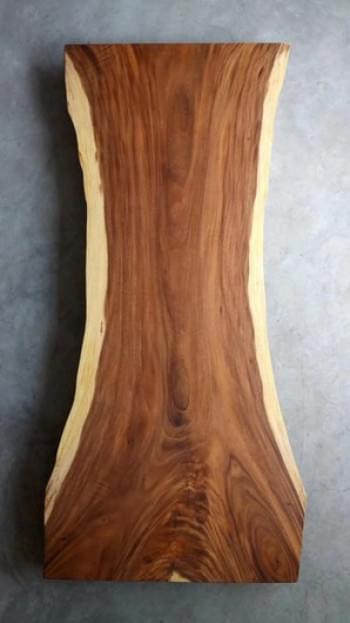 South American Walnut Wood Slab (Live  edge) from Wood Ideas