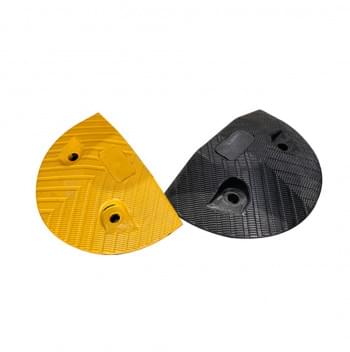 Rubber Compliant Speed Hump - End from Safety Xpress