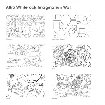 Altro Whiterock™ Imagination Wall | Children's Colouring Wall from Altro Australia