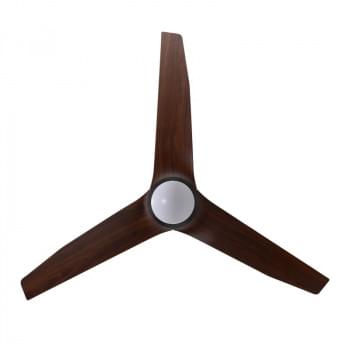 Fanco Infinity-ID DC Ceiling Fan SMART/Remote with Dimmable CCT LED Light – Black with Dark Spotted Gum Blades 48″ from Universal Fans x Fanco