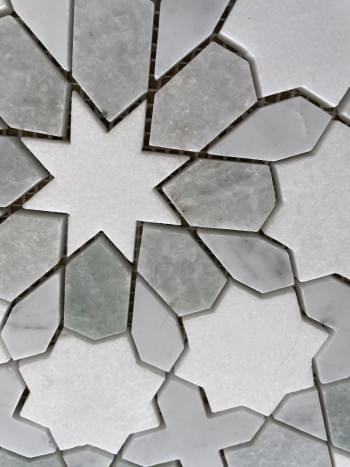 Palmyra Marble Honed Mosaic from Graystone Tiles & Design Studio