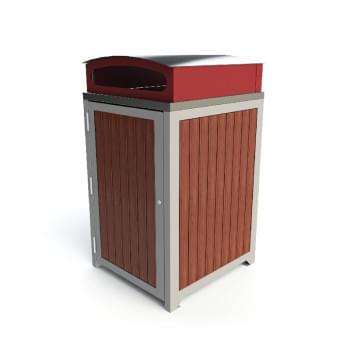 Athens Timber Slat SS Curved Cover - Waste Streams