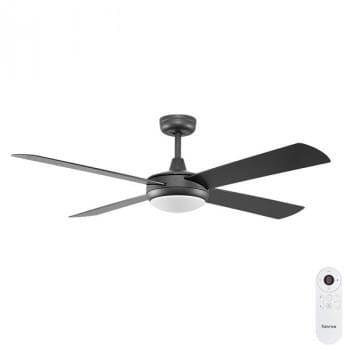 Fanco Eco Silent Deluxe DC SMART Ceiling Fan with CCT LED Light & Remote – Black 56?