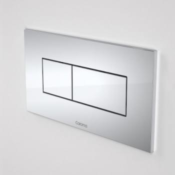 Invisi Series II® Rectangular Dual Flush Plate & Buttons (Metal) - 237020S / 237020C from Caroma