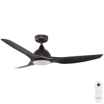 Fanco Horizon SMART High Airflow DC Ceiling Fan with CCT LED Light & Remote – Textured Bronze 52?