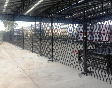 Mobile Trackless Security – Temporary Fencing for Hire from The Australian Trellis Door Co