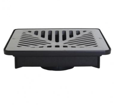 Flo-way Shallow Pit with Polymer Grate – Grey