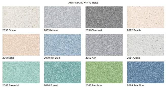 Anti-static Vinyl Tiles