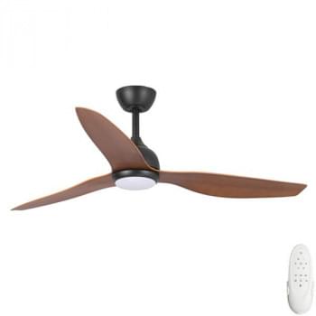 Fanco Eco Style DC Ceiling Fan – Black & Koa with CCT LED and Remote 52″ from Universal Fans x Fanco