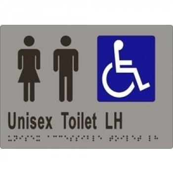 ML16222 Unisex Accessible Toilets LH Transfer - Braille