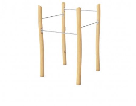 FRO218 - Square Pull Up Station Robinia from KOMPAN