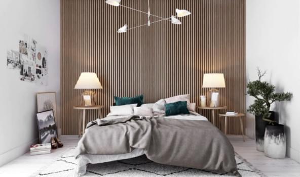 Acoustic Feature Wall Panels - Slatted and Felt Backed