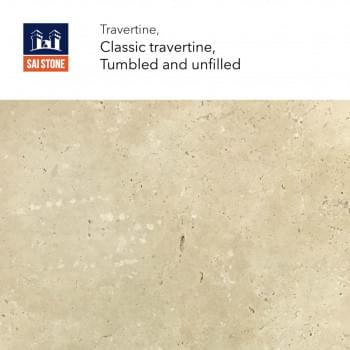 Classic Travertine, tumbled and unfilled