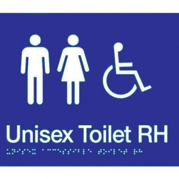 ML96223 Unisex Accessible Toilets RH Transfer - Braille