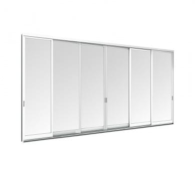 Interior - Partition Door 6 Panels On 3 Tracks from TOSTEM