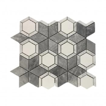 Star Marble Mosaic from Graystone Tiles & Design Studio