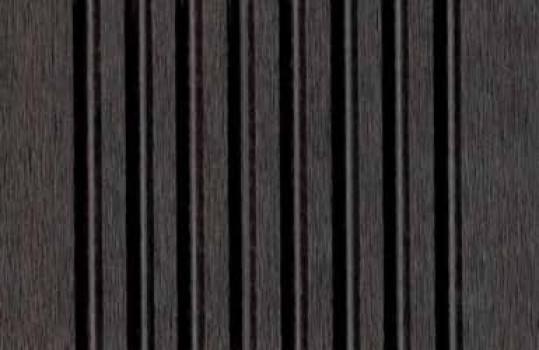 Wide Groove Dark Carbonized Bamboo Wood