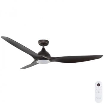 Fanco Horizon SMART High Airflow DC Ceiling Fan with CCT LED Light & Remote – Textured Bronze 64?
