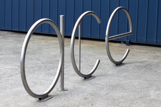 Text Bike Rack from Commercial Systems Australia