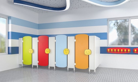 361° Toilet Cubicle Partitioning Solution