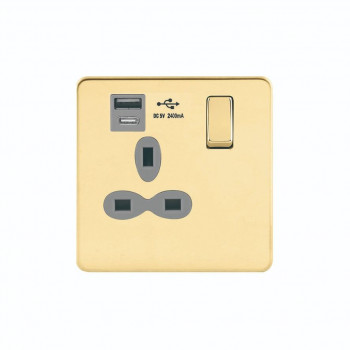 Socket with USB Charger