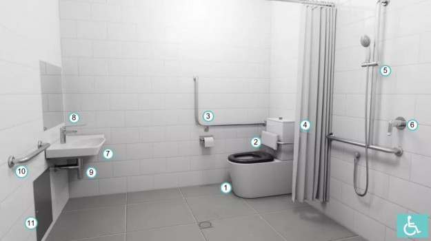 Accessible Bathroom Solution - Residential Aged Care Bathroom