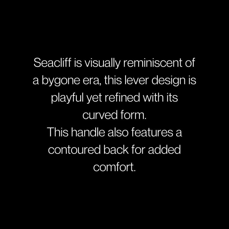Elevate the Touch Points in Your Project with Seacliff Designer Series Lever Handle