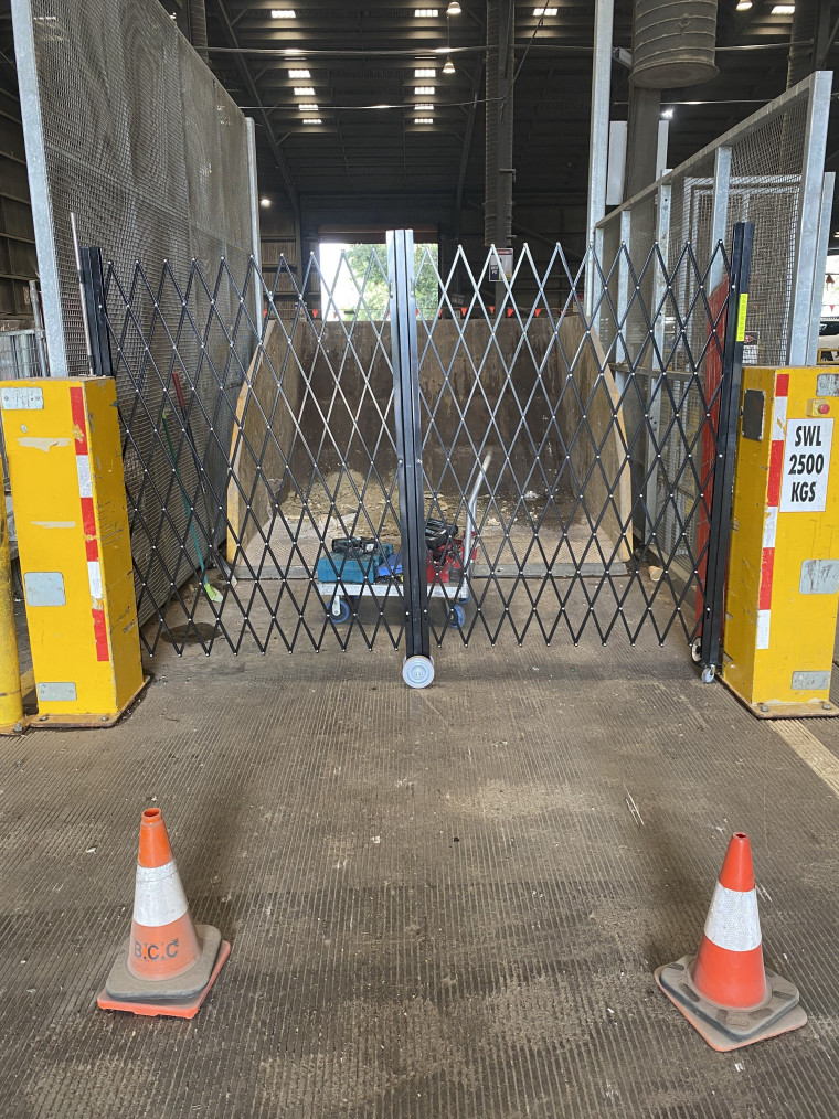 Security Mobile Trellis Doors Secure Waste Recycling Facilities