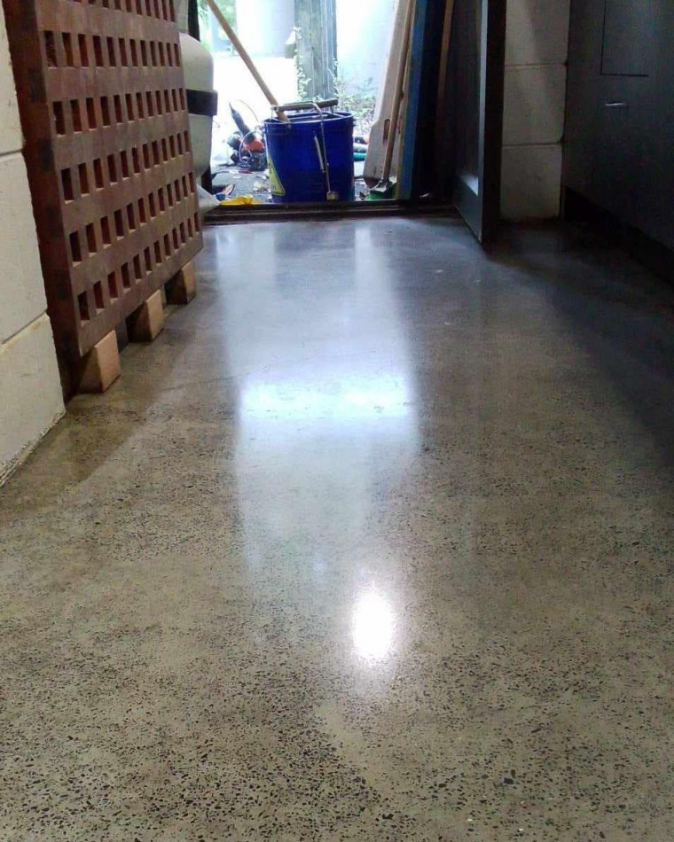 'Megaclean' was Used to Give This Floor an Aggressive Clean and Burnish