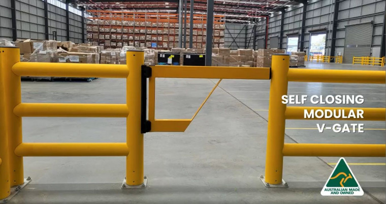 Installing Our State-of-the-Art Polymer Impact Safety Barriers, V-Gates, and Dock-PROs
