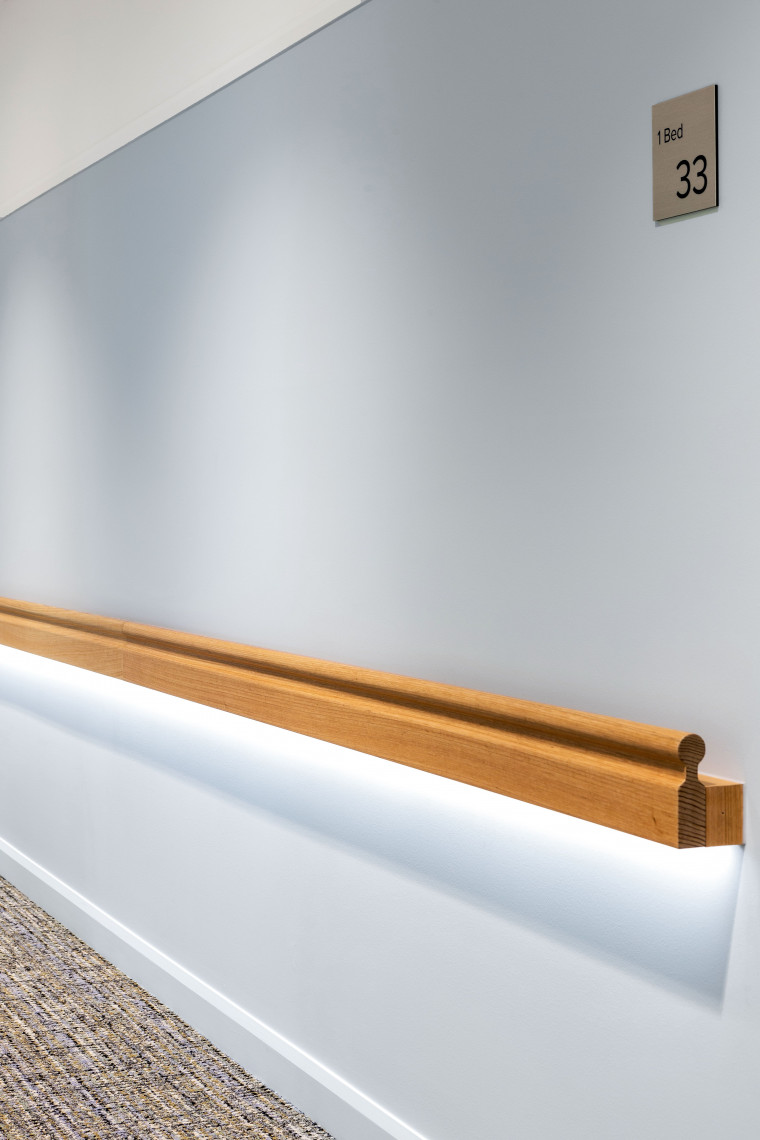 Beleura Private Hospital Mental Health Unit LED Handrails