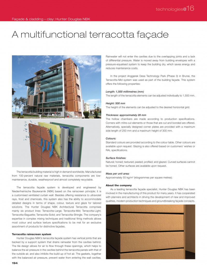 A Multifunctional Terracotta Facade