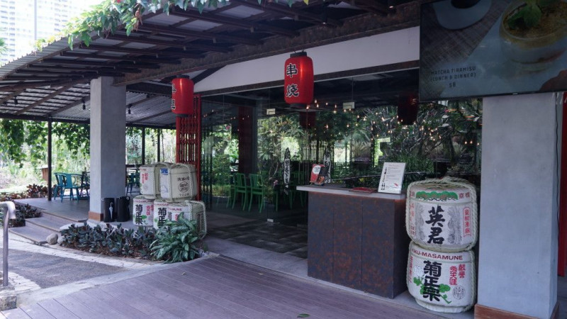 Savour Yakitori with Sake Amidst Green Walls at ToriYard