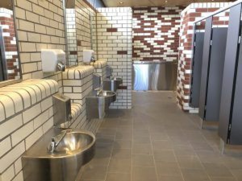 Stainless Steel Grated Urinals for Stadium Installation