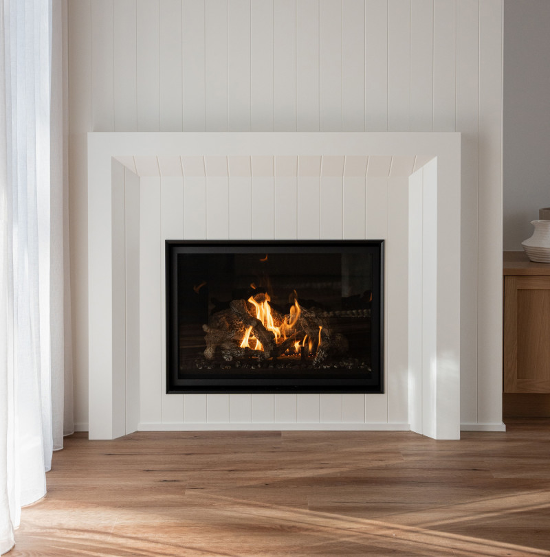 Custom Hamptons Inspired Fireplace Design