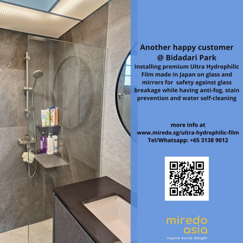 #Didyouknow that there are solutions not only to help against #heat and #UV damage in your home but also solutions to help reduce water marks on glass shower panels and add safety?